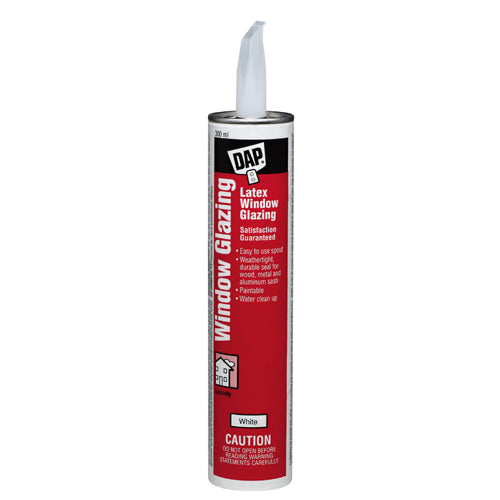 Mastic au latex pour vitre DAP - Blanc - 300 mL