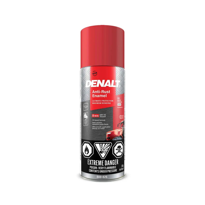 Émail antirouille aérosol - Rouge Massey Ferguson - Fini lustré - 340 g Denalt