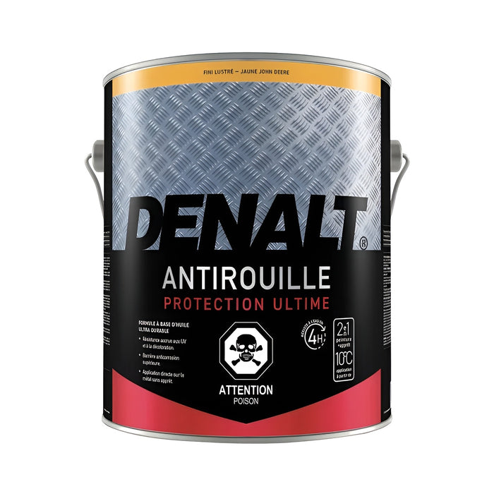 Peinture antirouille à l'huile - Denalt - Jaune John Deere - Fini lustré - 3.6 L
