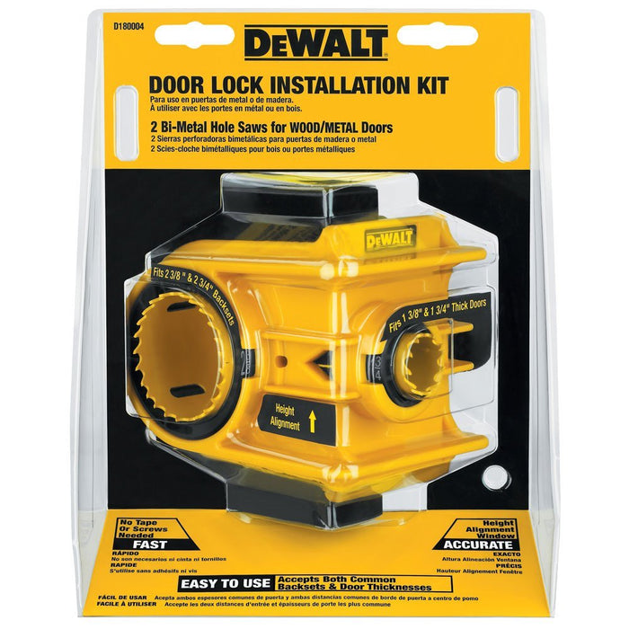 Ensemble d'installation de poignée de porte métal ou bois Dewalt