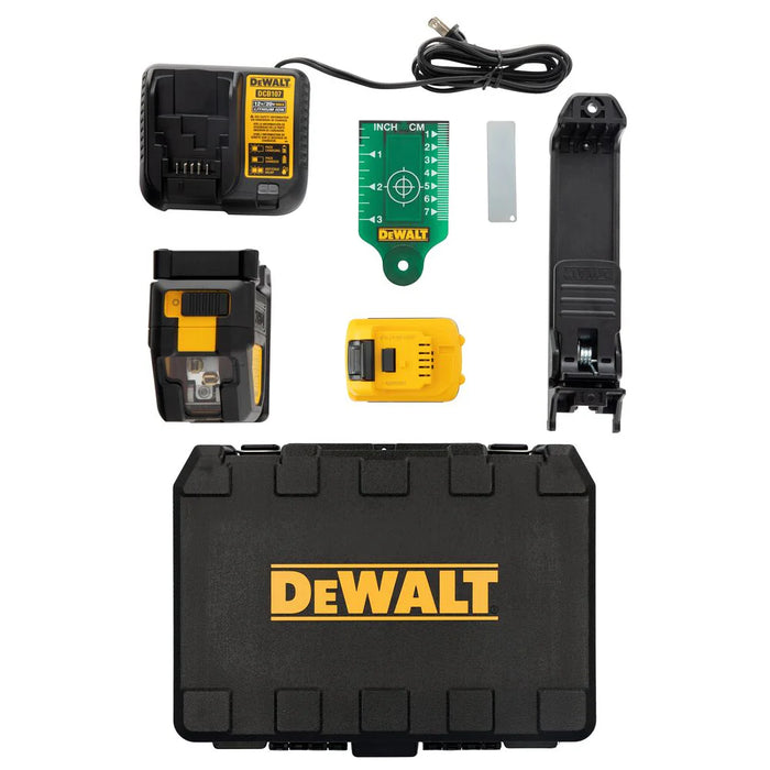 Ensemble de laser en croix + 5 points vert 12V MAX Dewalt - Quincaillerie G.H. Berger