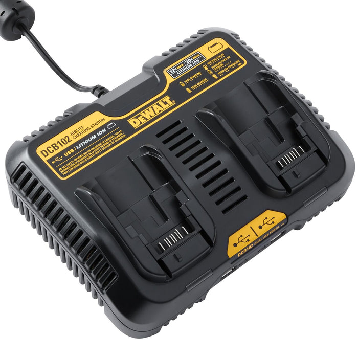 Chargeur à 2 ports 12V/20V avec USB