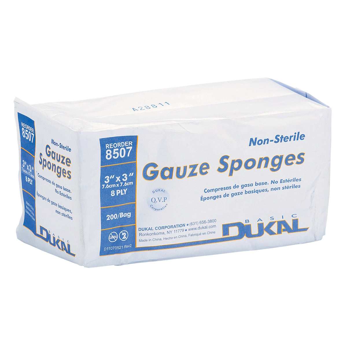 DYNAMIC (PIP CANADA) Tampons de gaze 3" X 3" - Paquet de 6