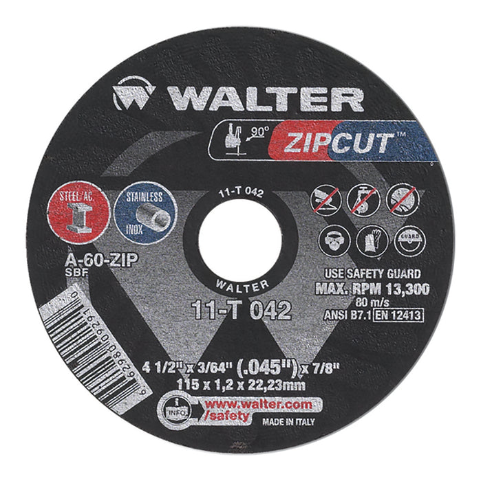 Meule à tronçonner ZIPCUT™ [4-1/2"x3/64"x7/8"]