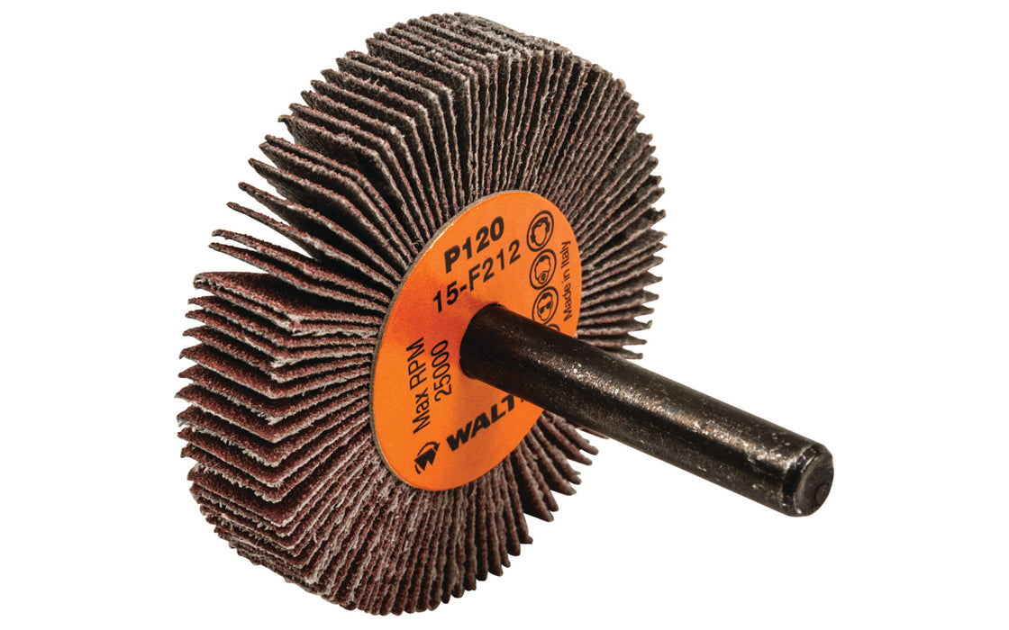 Roue à feuillets COOLCUT™, arbre 1/4" (2"x3/8"), à grain 120