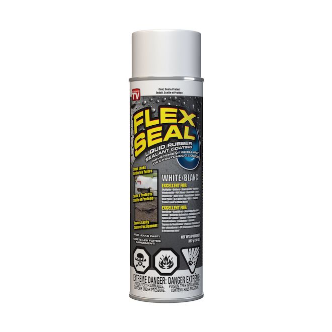 Revêtement caoutchouté en aérosol Flex Seal - Blanc - 397 g