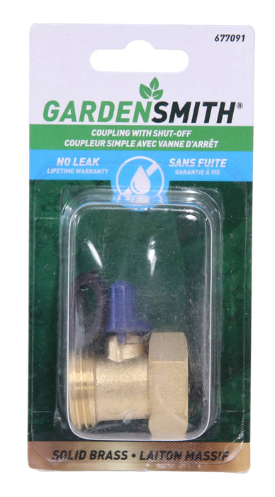 Valve d'arrêt en laiton 677091 - Garden Smith