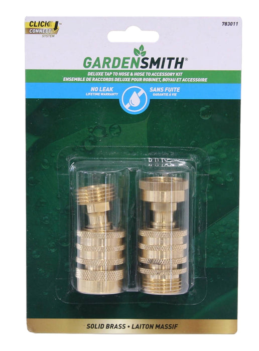 Ensemble deluxe de raccords pour boyau d'arrosage et robinet 783011 - Garden Smith
