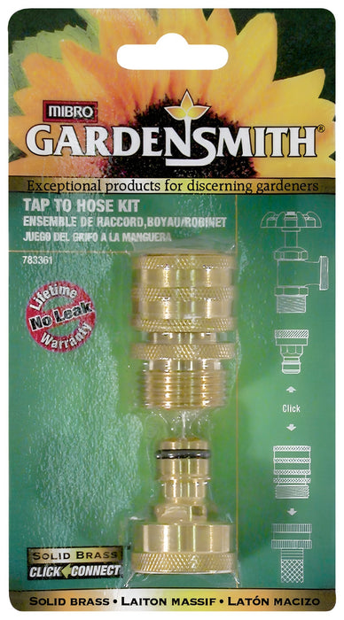 Jeu de raccords pour robinet et boyau 783361 - Garden Smith