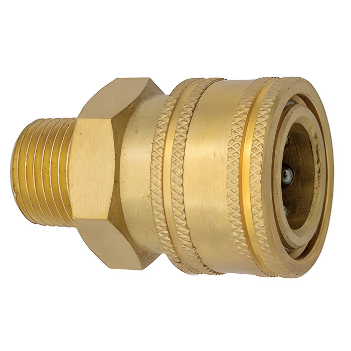 Raccord en laiton à passage direct 1/4" X 1/4" (M) NPT Green Line - Quincaillerie G.H. Berger