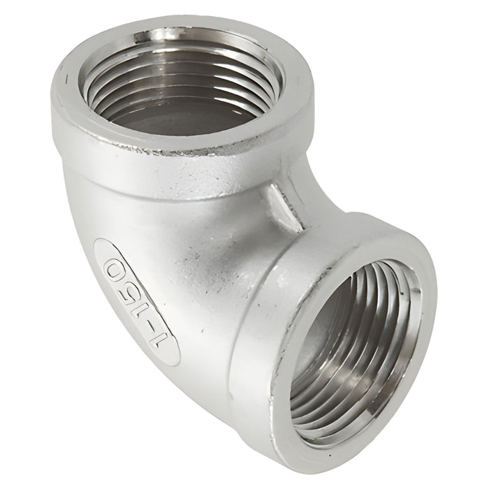 Coude 90º en acier inoxydable filets femelles 1/8" Green Line - Quincaillerie G.H. Berger