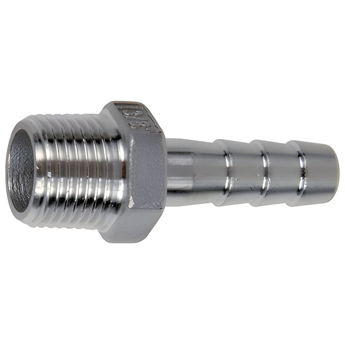 Raccord en acier inoxydable 1/4" (M) NPT X 1/4" cannelé Green Line - Quincaillerie G.H. Berger