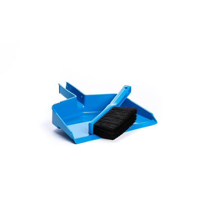 Ensemble de balai et porte-poussière en plastique bleu IEL - Quincaillerie G.H. Berger