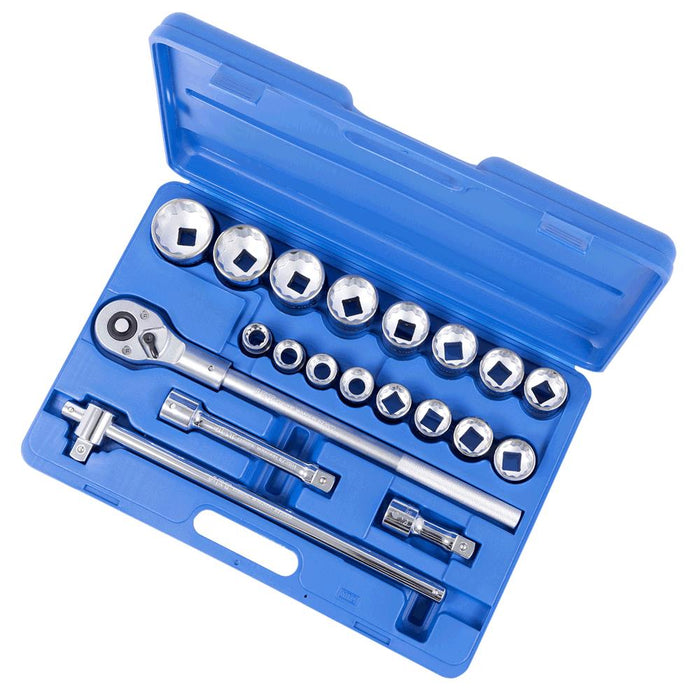 Ensemble de douilles et clé à rochet 21 pièces à prise 3/4"