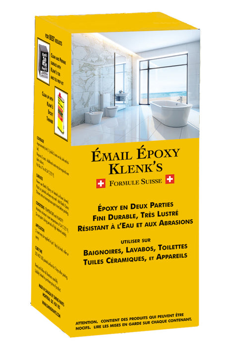 Émail d'époxy Klenk's en deux composantes - Blanc très lustré - 1 L