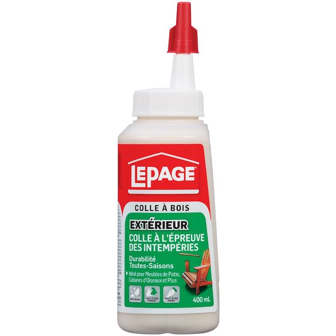 Colle à bois résistante aux intempéries Lepage - 400 mL LEPAGE