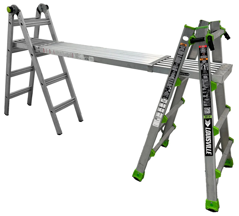 Échelle multi-usage 18' en aluminium 300 lbs Louisville Ladder
