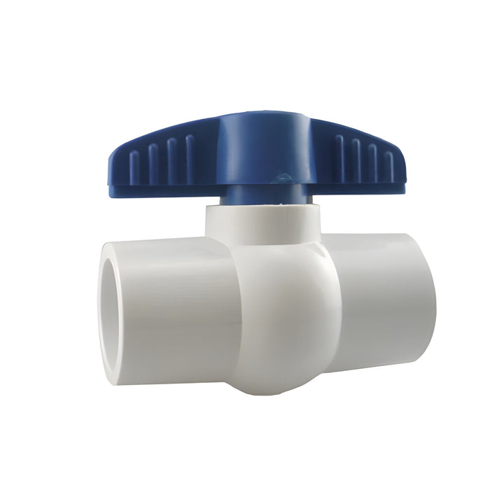 Valve à bille compacte en PVC à coller 1"  - Quincaillerie G.H. Berger