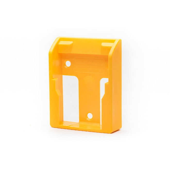 Ens. 6 supports muraux pour batterie Dewalt - Jaune