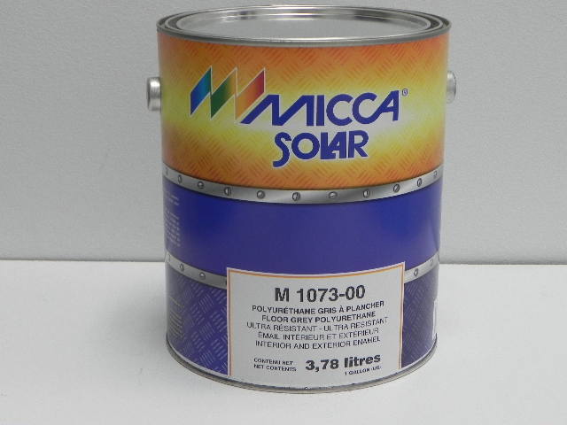Peinture antirouille au polyuréthane - Gris à plancher - Fini lustré - 3.78 L Peinture MICCA