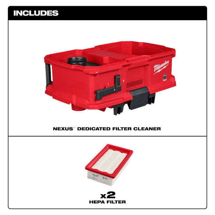 Nettoyeur de filtre pour aspirateur NEXUS Milwaukee - Quincaillerie G.H. Berger