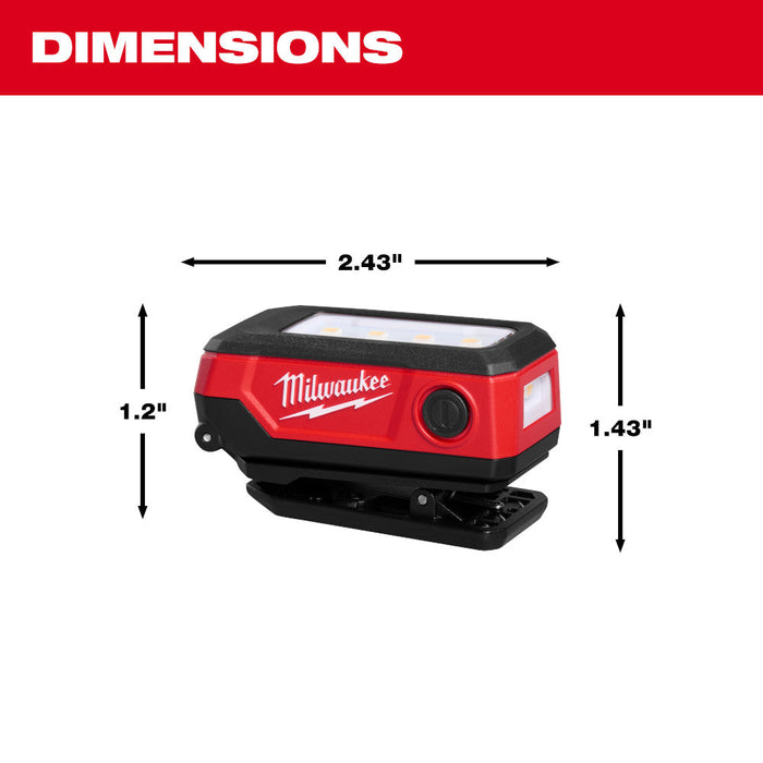 Lampe rechargeable à pince 300 lumens Milwaukee