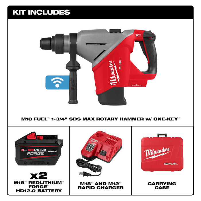 Ensemble de marteau rotatif M18 FUEL SDS-Max 1-3/4" Milwaukee