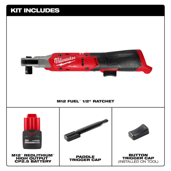 Ensemble de clé à rochet 1/2" M12 Milwaukee
