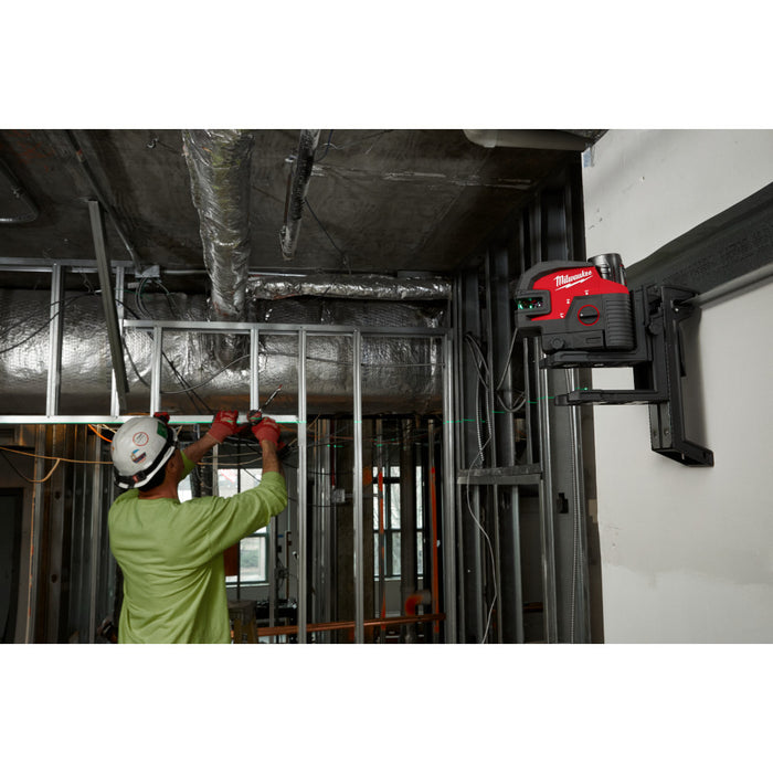 Ensemble de laser vert à croix et 4 points M12