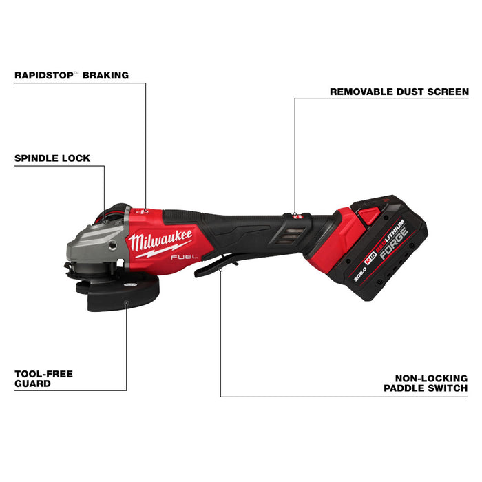Ensemble de rectifieuse 4-1/2" - 6" M18 avec interrupteur à palette