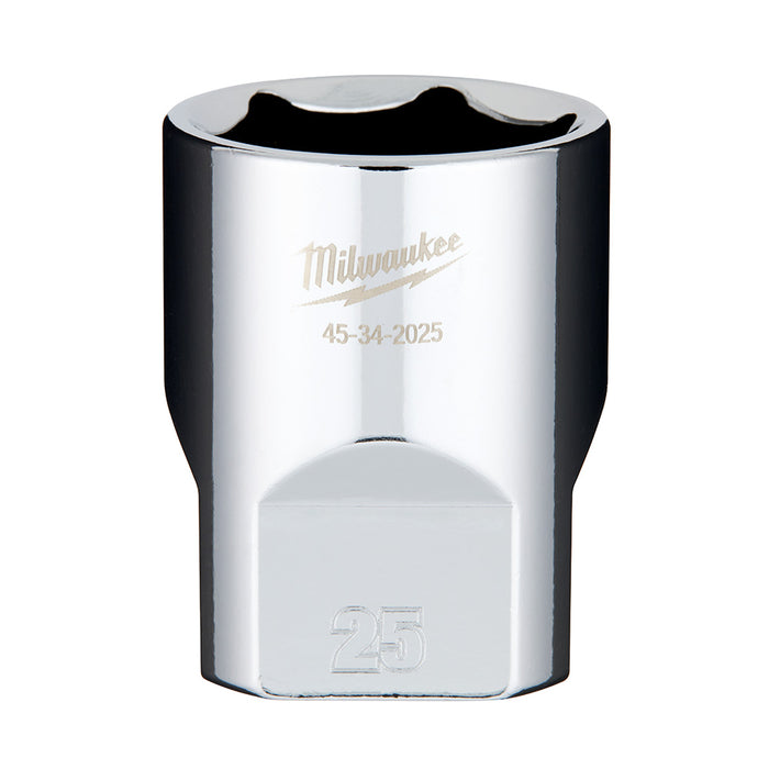 Douille standard (25mm, prise 1/2") à 6 pans