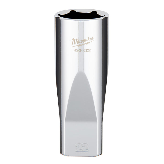 Douille profonde (22mm, prise 1/2") à 6 pans