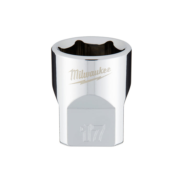 Douille standard (17mm, prise 3/8") à 6 pans