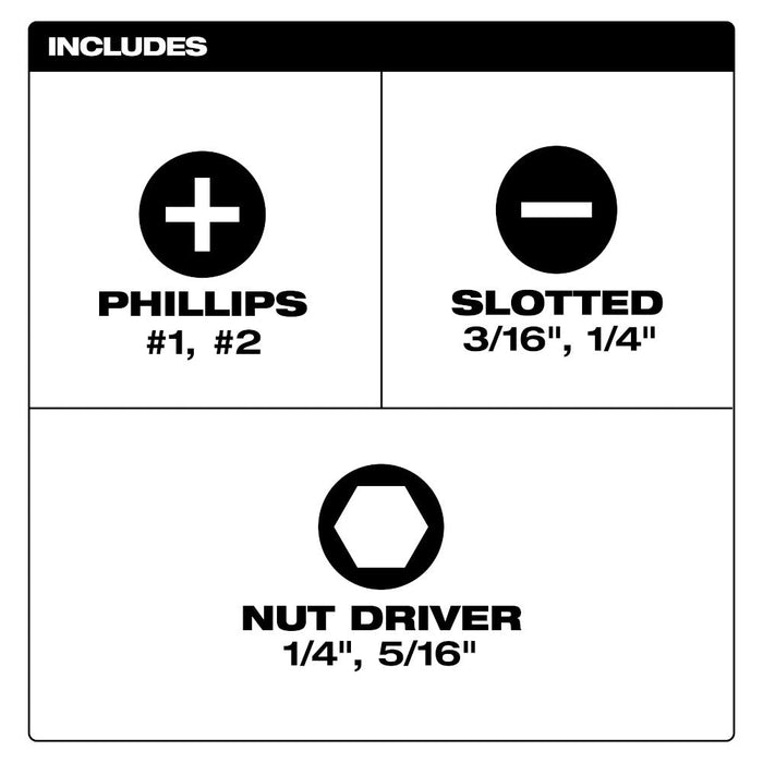 Tournevis Stubby 6-en-1 Milwaukee - Quincaillerie G.H. Berger