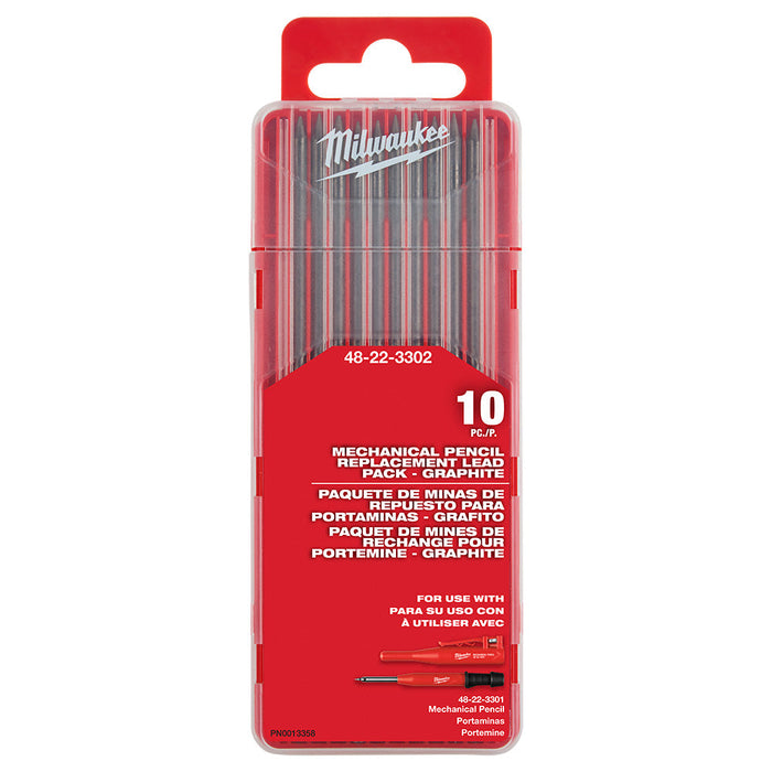 Mines de rechange au graphite - Paquet de 10 Milwaukee