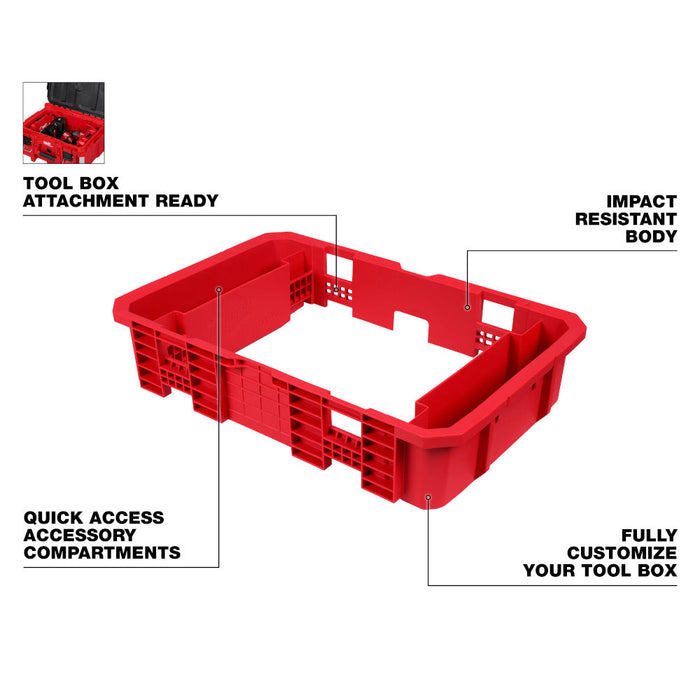 Système de rangement pour grand coffre Milwaukee PACKOUT