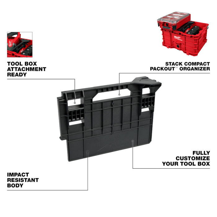 Diviseur de plastique pour caisse Packout Milwaukee