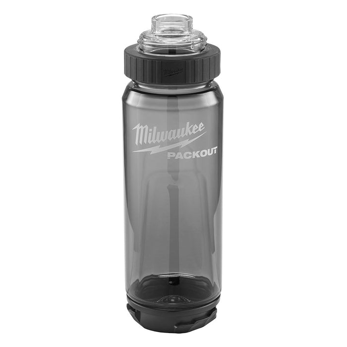Bouteille en plastique noire Packout Milwaukee 25 oz
