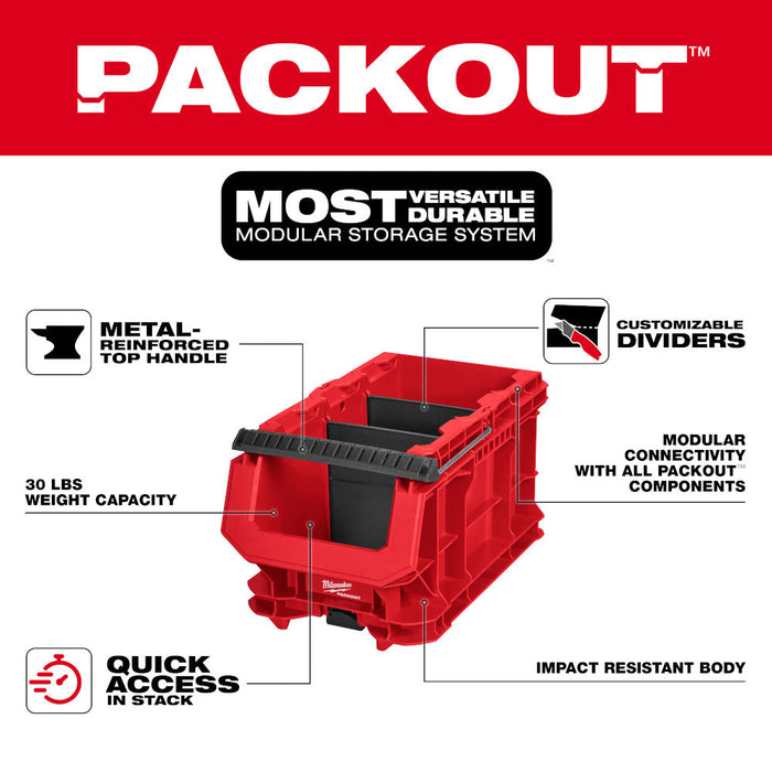 Caisse compacte à poignée Milwaukee PACKOUT