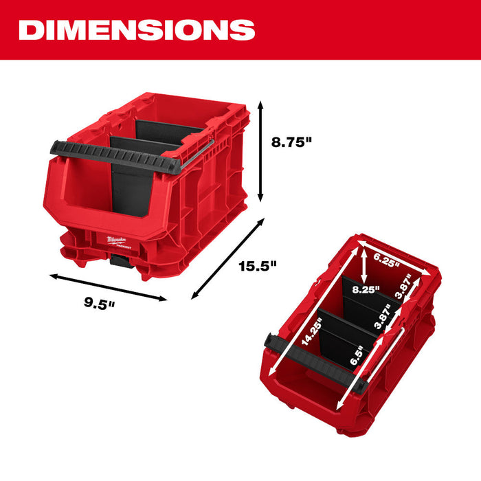 Caisse compacte à poignée Milwaukee PACKOUT