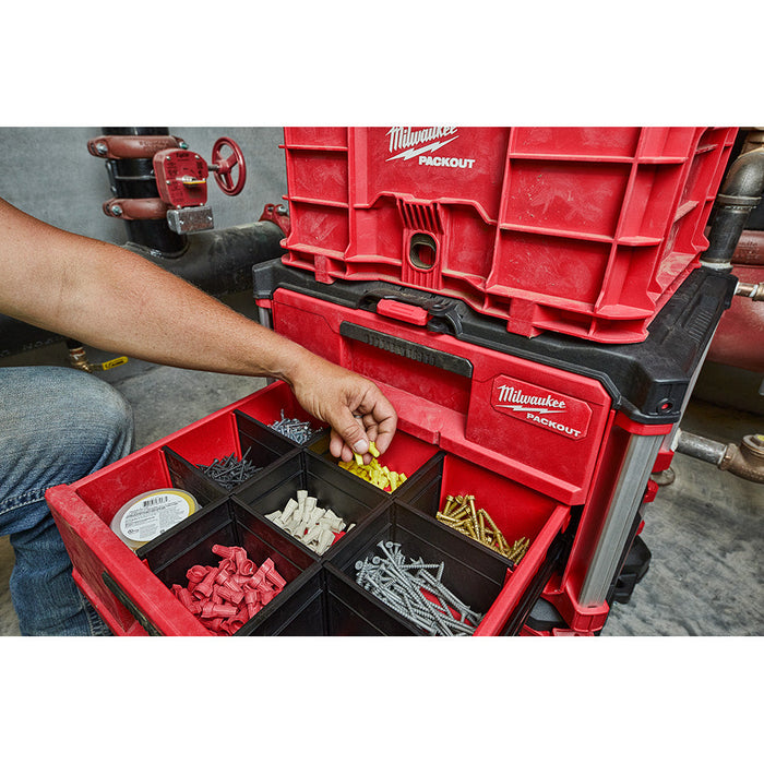 Diviseurs pour coffre Packout à 2 tiroirs Milwaukee