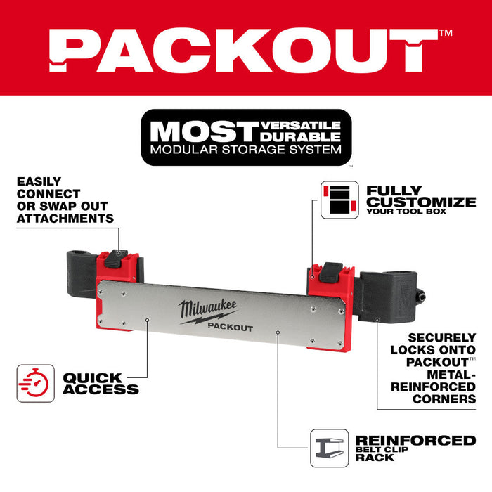 Plaque de rangement Packout en attache à ceinture Milwaukee
