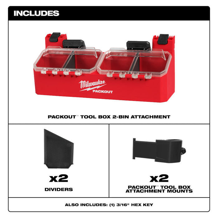 Coffrets de rangement Packout à 4 compartiments Milwaukee
