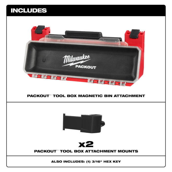 Bac magnétique avec attaches Packout  Milwaukee