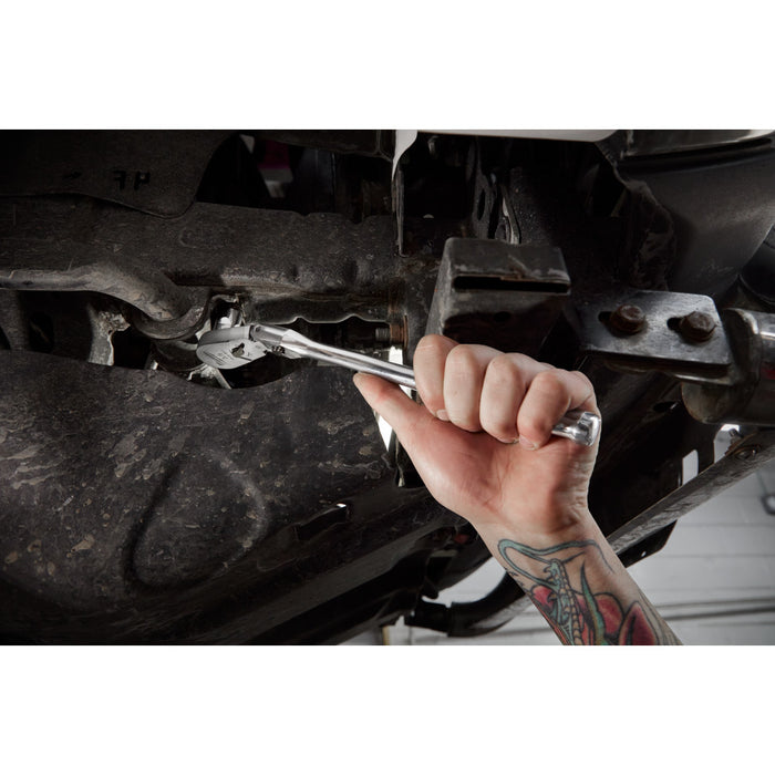 Clé à rochet 3/8" à tête articulée 12"