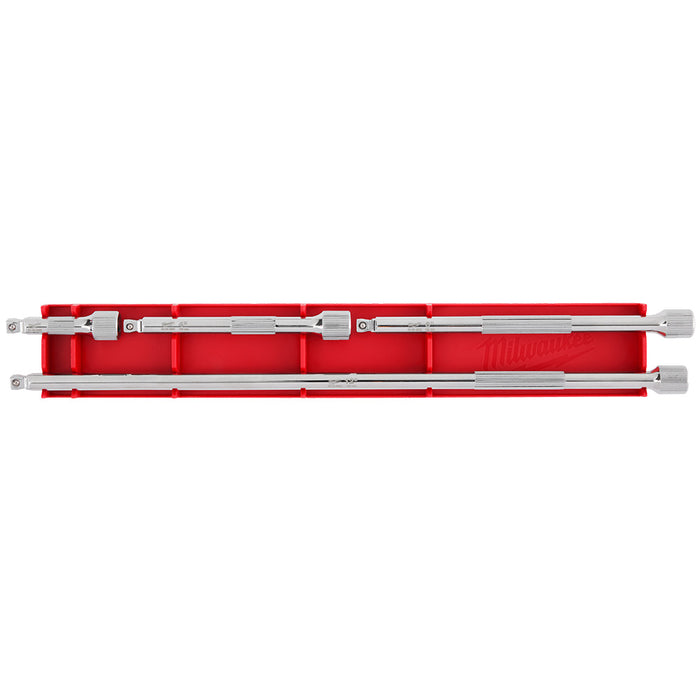 Ensemble de 4 rallonges articulées à prise 1/4"