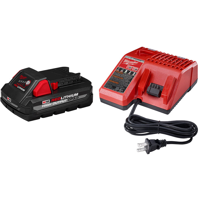 Ensemble de batterie 3.0 Ah et chargeur M18 Milwaukee