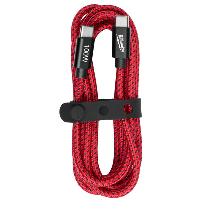 Câble de chargrment USB-C 6' 100 W Milwaukee - Quincaillerie G.H. Berger