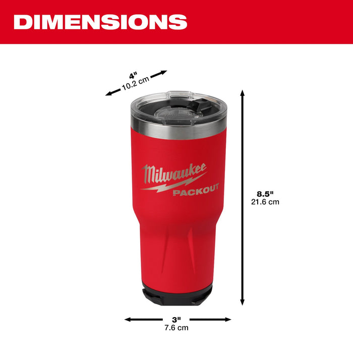 Tasse isotherme 30 oz Packout - Rouge - Milwaukee