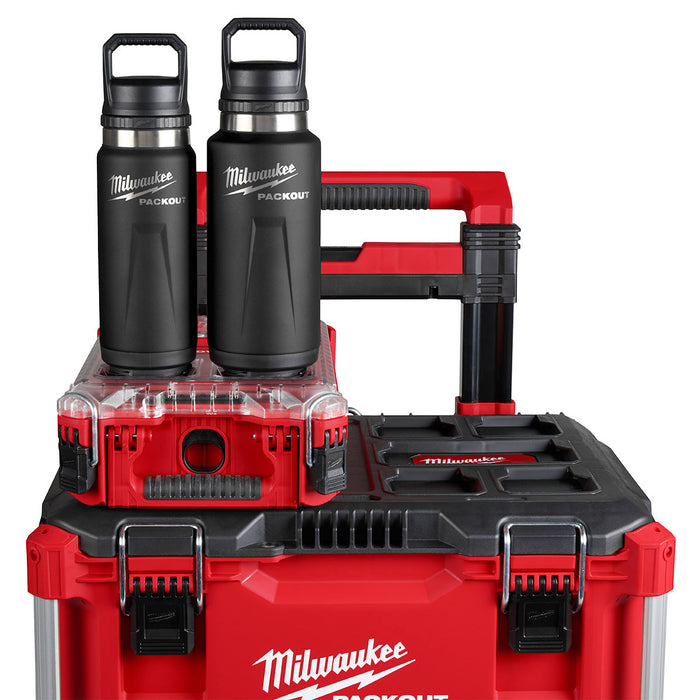 Bouteille isotherme avec couvercle 24 oz Packout - Noire - Milwaukee